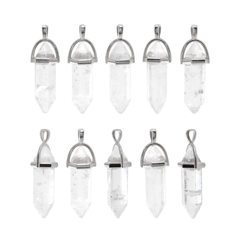4854 Wholesale 10 PCS Clear Quartz Crystal Stone Point Healing Reiki Chakra